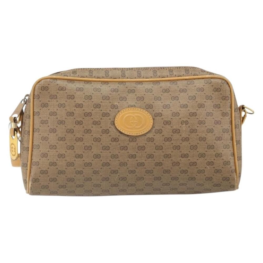 Gucci Micro GG Supreme Shoulder Bag Beige